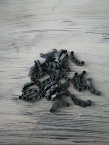 lego plate modified 4x1 dark bluish gray 25pz