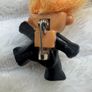 Vintage Halloween Skeleton Costume Troll Lapel Pin By Russ Orange Hair Used Please see pictures Image 7