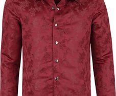 Gothicana Men's XXL Woven Rose Shirt (Brand New)