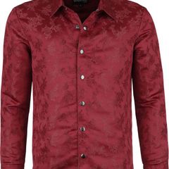 Gothicana Men's XXL Woven Rose Shirt (Brand New)