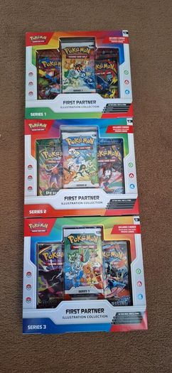 pokemon first partner series 1, 2, 3, sold as a set