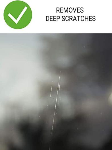 GLASS POLISH 28003 DIY Glass Scratch Repair Kit, Glass Scratch Remover, Removes Scratches, Water deposits, Scuffs/Suitable for Any Type of Glass