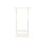 Metal Coat Rack White Metal Clothes rack Clothes rail Coat rack with shoe rack 87.5 x 155 x 41 cm (W x H x D) Image 2