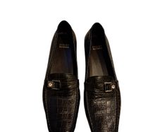 Stuart Weitzman croc loafers with rhinestone NEW
