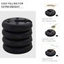 Sand Fillable Set of 4 PCs Gazebo Tent Leg Weights, Marquee Party Tent Canopy Accessory Image 4