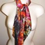 Handmade "Autumn" 100% silk scarf 90x90cm Image 9