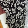 M&S Black & White Floral Midi Dress Image 3