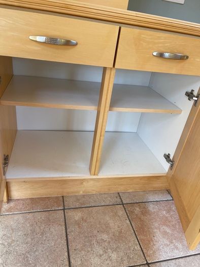 kitchen dresser with lights