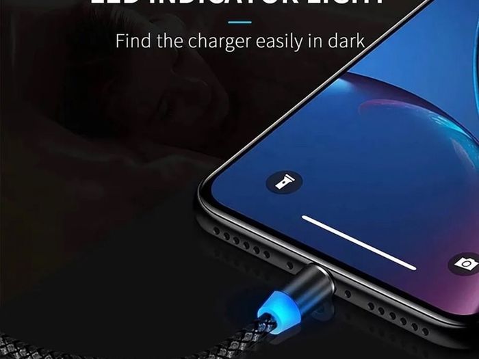 3in1 Magnetic USB Cable Charger FAST Charging Type-C Micro iOS