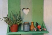 NEW :Rustic Floating Shelf / Coat &amp; Hat Rack
