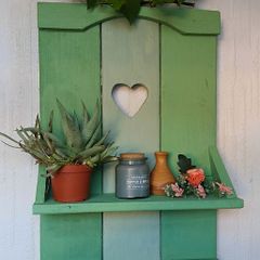 NEW :Rustic Floating Shelf / Coat & Hat Rack