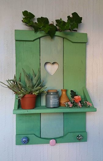 NEW :Rustic Floating Shelf / Coat & Hat Rack