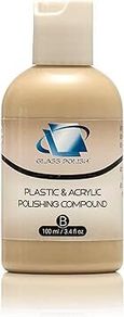 Glass Polish 14018 Plastic & Acrylic Polishing Compound for Professional High-Gloss Micro Finishes - 100ml