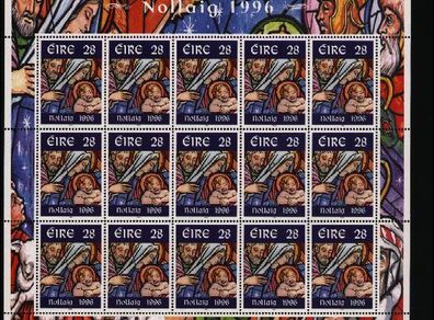 1996 Ireland Christmas Commemorative Stamp Sheetlet Mint Never Hinged (MNH)