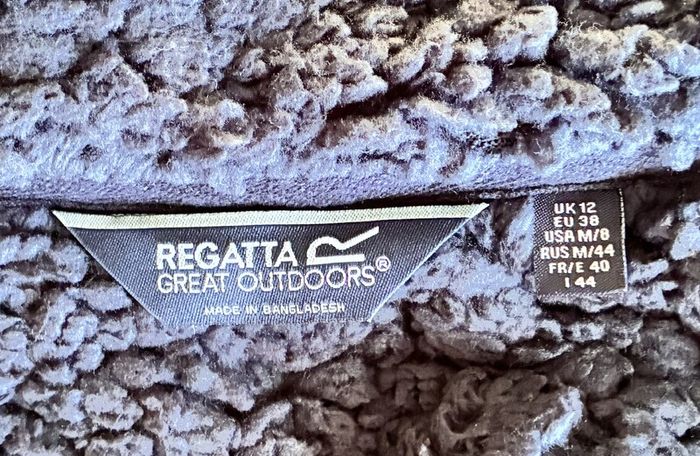 Regatta Womens Mellrey Full Zip Fleece Jacket Navy Blue Size UK 12 / EU 38