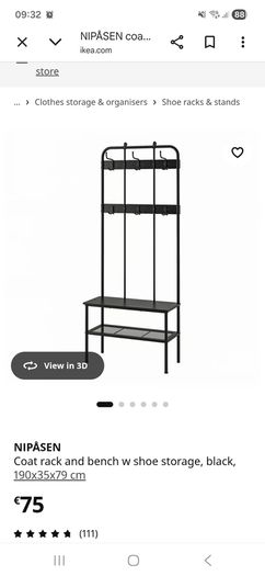 coat and shoe rack