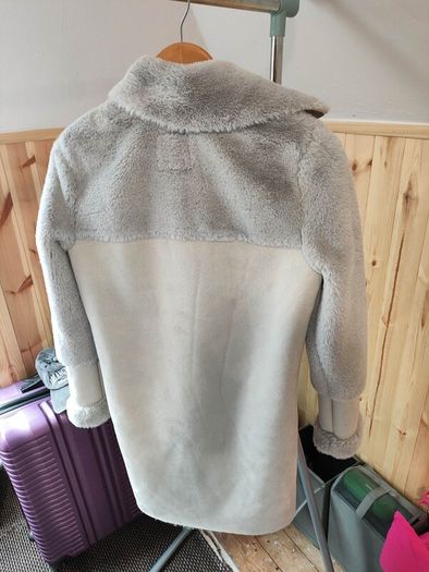 River Island Faux Fur & SuedeLook Coat Size S