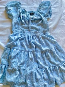 Blue skirt co ord set