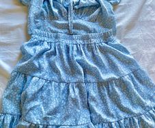 Blue skirt co ord set