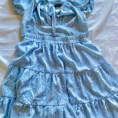 Blue skirt co ord set