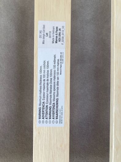 Mamas & Papas Mia Sleigh Cot Bed