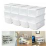BRAND NEW 12pcs can combination shoe cabinet High light transmission Transparent storage shoes box thickened dustproof shoe organizer box Image 2