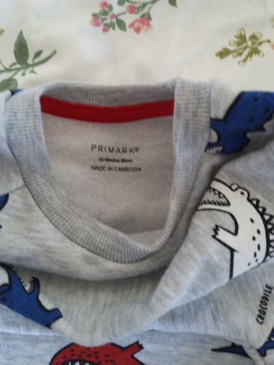 Primark Baby Jumper With Crocodiles  12-18 months