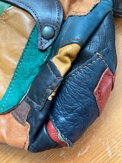 Vintage leather bag handmade