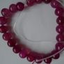 Pink Agate beads, Jewellery making supplies, Craft supplies, Gemstone beads/ Image 5