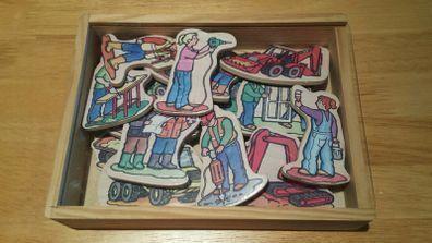 20 Construction Magnets in box