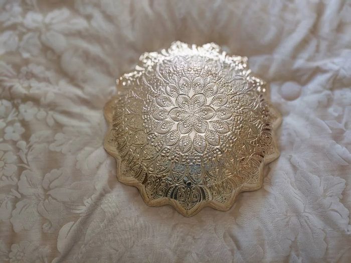 Metallic Glazed Pearl Centrepiece Bowl