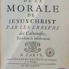 Renversement De La Morale De Jesus-christ, Religon, Catholic, 1672
