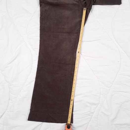 Marks & Spencer Dark Chocolate Brown Corduroy Front Pocket Flared Leg Trousers 20UK/48EU