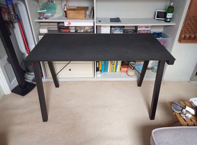 Black Glass Top Desk
