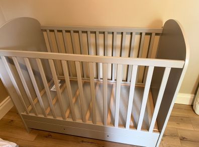 ikea grey cot