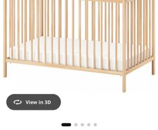 ikea Sniglar baby cot and matching mattress