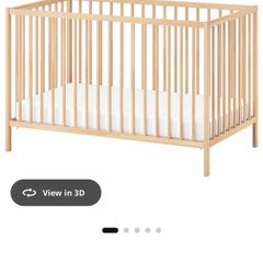 ikea Sniglar baby cot and matching mattress