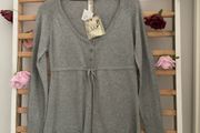 cardigan Bnwt grey pull &amp; bear cardigan medium 100%cotton