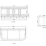 1200mm Wall Hung Vanity And Marble Worktop Image 5