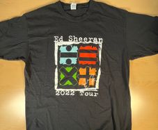 Ed Sheeran 2022 Mathematics Tour T-shirt Size Mens XL