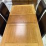 Solid Oak dining table with 4 chairs Image 3