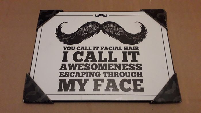 Moustache Themed Gift Collection including Anchorman Wallet & Bottle Opener Keychain with Pub Coasters & Plaques (All Brand New)