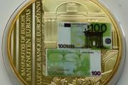 Gold Plated 100 euro Banknotes of Europe commemorative  XL size 133grams