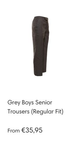 Virginian Senior Grey School Trousers