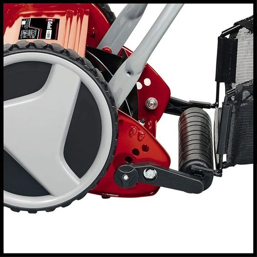 Hand Push Lawnmower, Manual Lawn-Mower With 30cm Cutting Width, 16L Grass Box, 4 Cutting Height Levels, Walk-Behind Lawn Mower For Small Gardens GC-HM 300