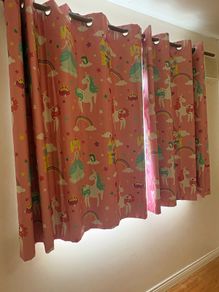 Blackout & Thermal Groovy Unicorn Curtains - Pink