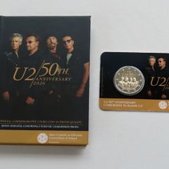 U2 Proof + BU Coincard 50th Anniversary 2026 2 euro coins