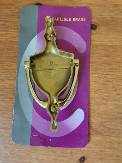 Heavy Brass Letter Plate 10x3 inch with free brass knocker