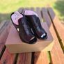 Bruno Premi Black Leather Heeled Sandals, Size EU37, UK4, AV Image 3