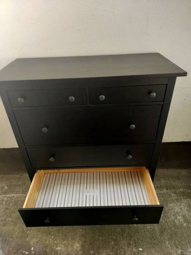 Chest of 6 drawers Hemnes black-brown
